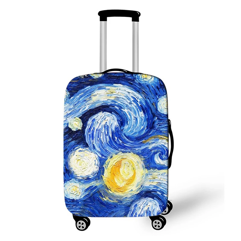 18-32 Inch Galaxy Painting Travel Luggage Protective Cover Suitable Men Women Trolley Suitcase Elastic Trunk Case Dust Covers