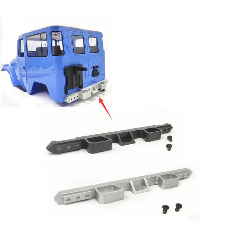 WPL C34 MN FJ40 RC автозапчасти обновление цельнометаллический задний бампер|Детали и