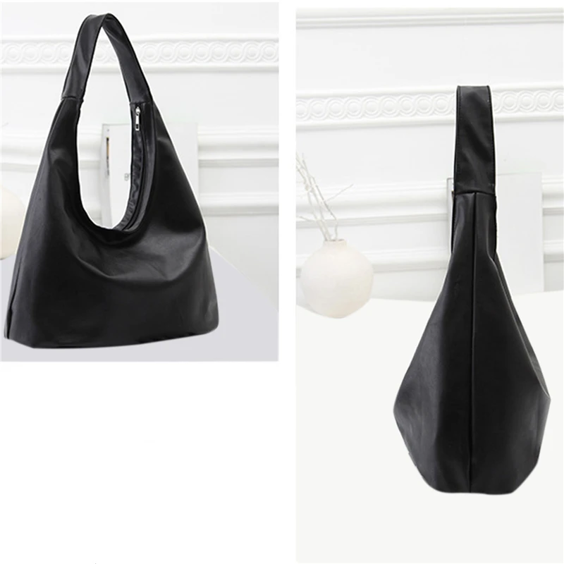 

Top Handle Bag Women Retro Handbag PU Leather Shoulder Underarm Vintage Top Handle Bag Female Small Subaxillary Bags