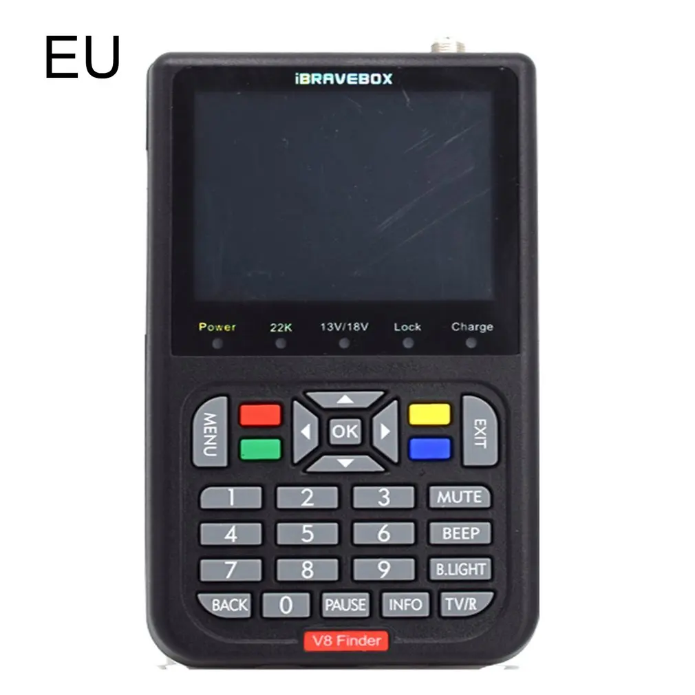 5 дюймовый ЖК дисплей V8 Finder HD DVB S/S2 Цифровой спутниковый искатель H.264 MPEG 4 S S2