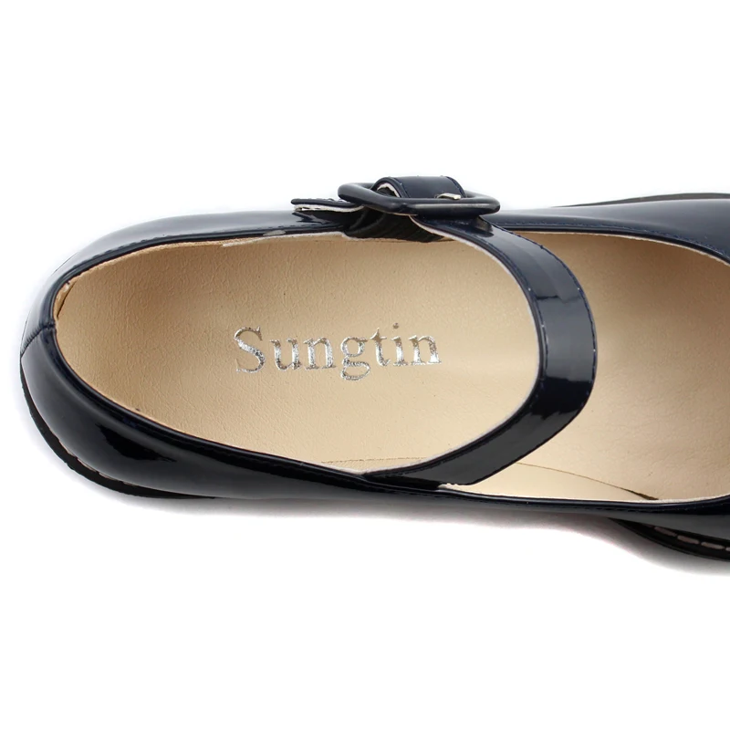 Обувь Sungtin из искусственной кожи в японском стиле Туфли Мэри Джейн женские модные