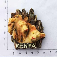 kenyas wild savanna lion lovers fridge magnets souvenirs