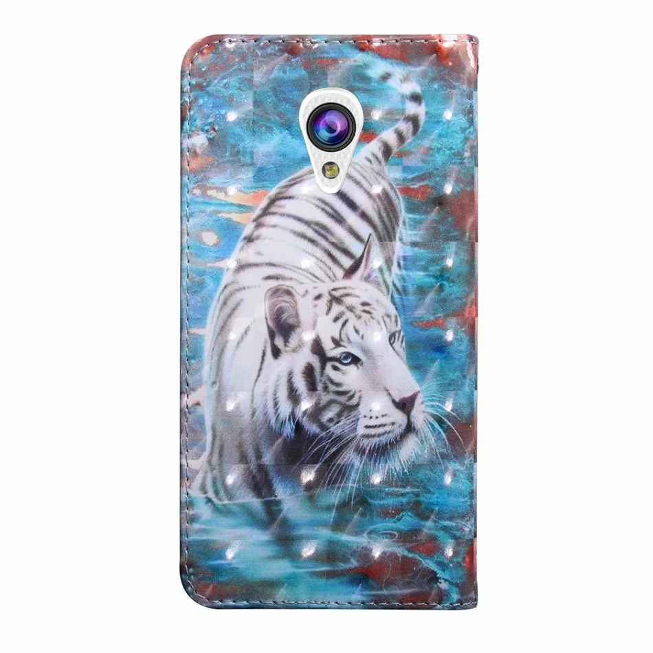 Кожаный чехол с отделением для карт и подставкой для Alcatel 1X 5059D 3C 5026D Pixi 4 U5 3g 4047D 4G 5044D Панда 3D тиснение флип Fundas