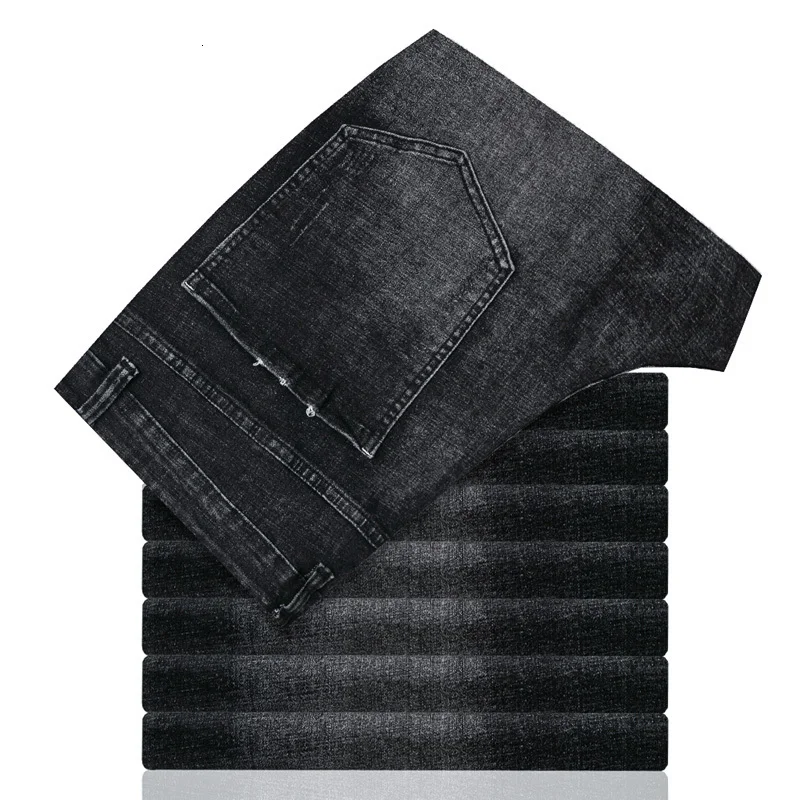Мужские джинсовые брюки 12XL 10XL 8XL 52 50 2020 новый тонкий светильник джинсы бизнес