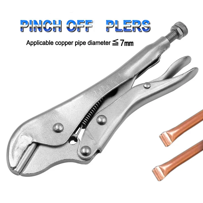 

Locking Pliers 7 "175mm Crimping Tool Carbon Steel Refrigeration Tool for Sealing Multi-tool Hand Tool