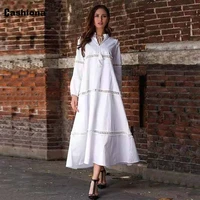 cashiona women elegant long maxi dress vintage summer hollow out skirts 2022 size ladies elegant fashion dresses femme