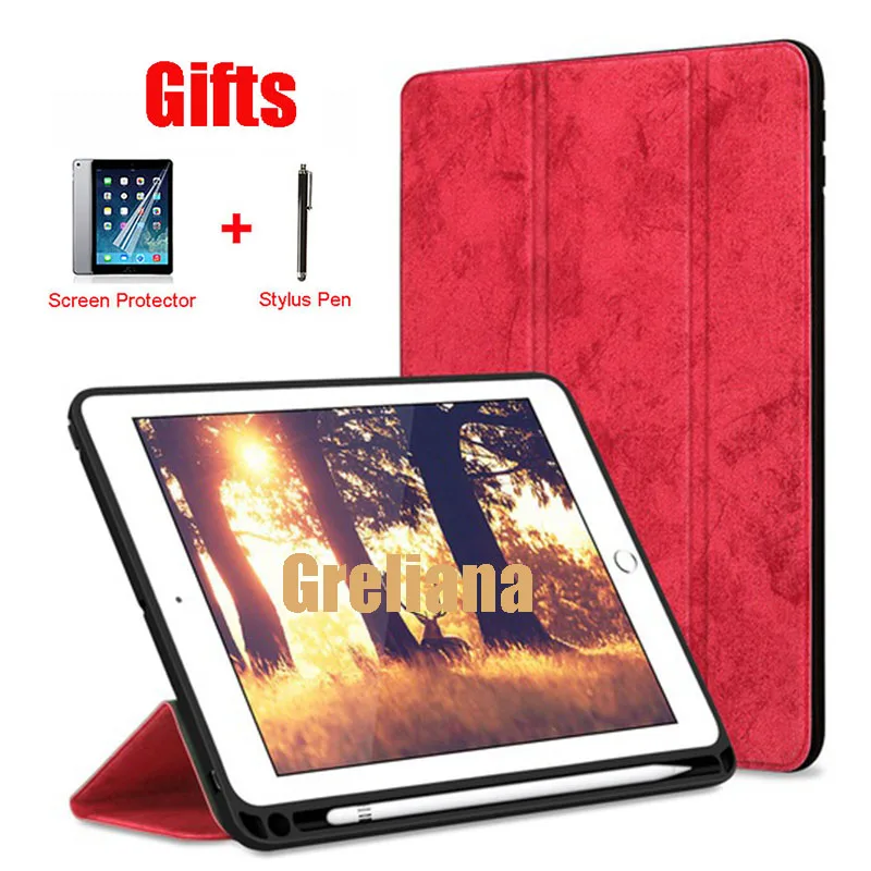 Чехол для iPad Pro 12 9 дюйма 11 дюймов 2018/2020 чехол подставка с держателем карандашей