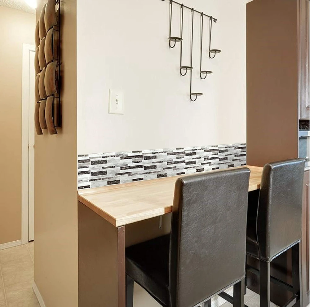 Яркая мраморная плитка самоклеящаяся 3D Водонепроницаемая противоформовочная