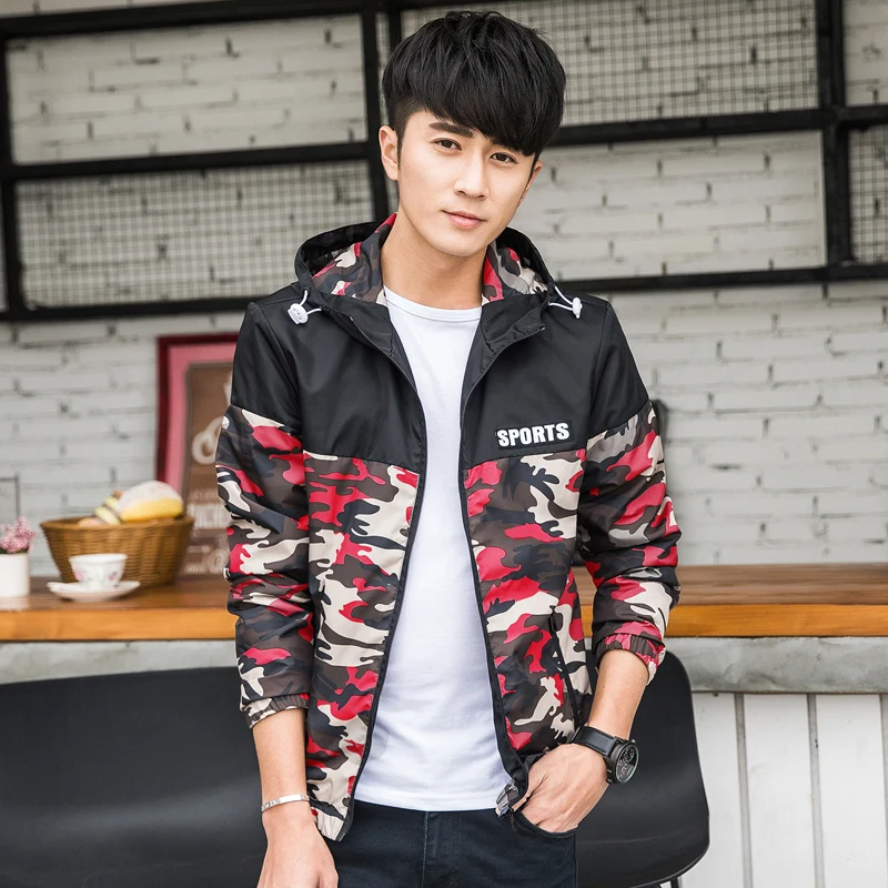 

Jacket Women Windbreaker 2020 Spring Fashion Camouflage Women Basic Jacket Coat Hooded Female Casual Thin Coat Outwear