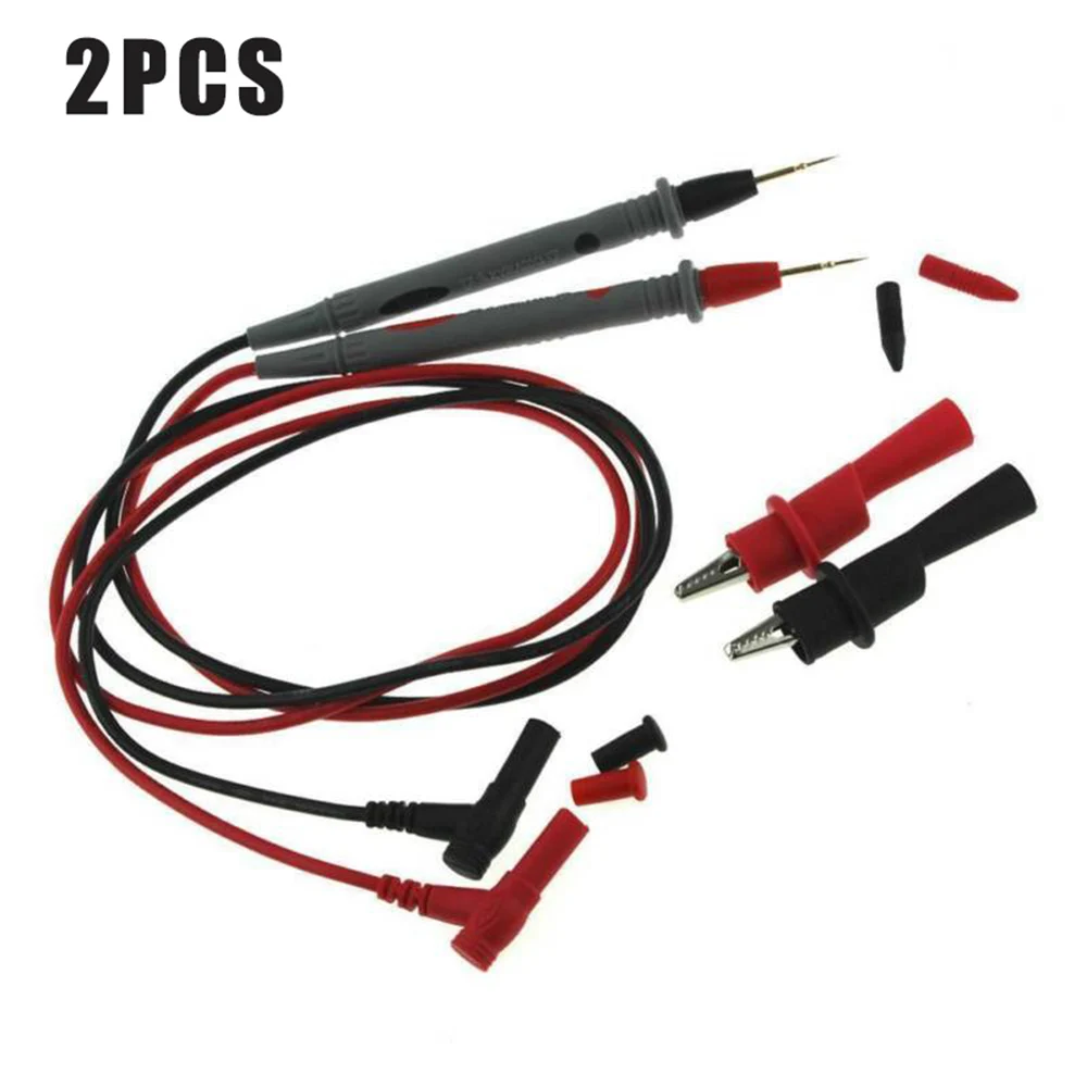 

2 Pcs Needle 1000V 20A Point Digital Multimeter Multi Meter Test Probe/Lead With Alligator Clip Test Pen For IC Pins