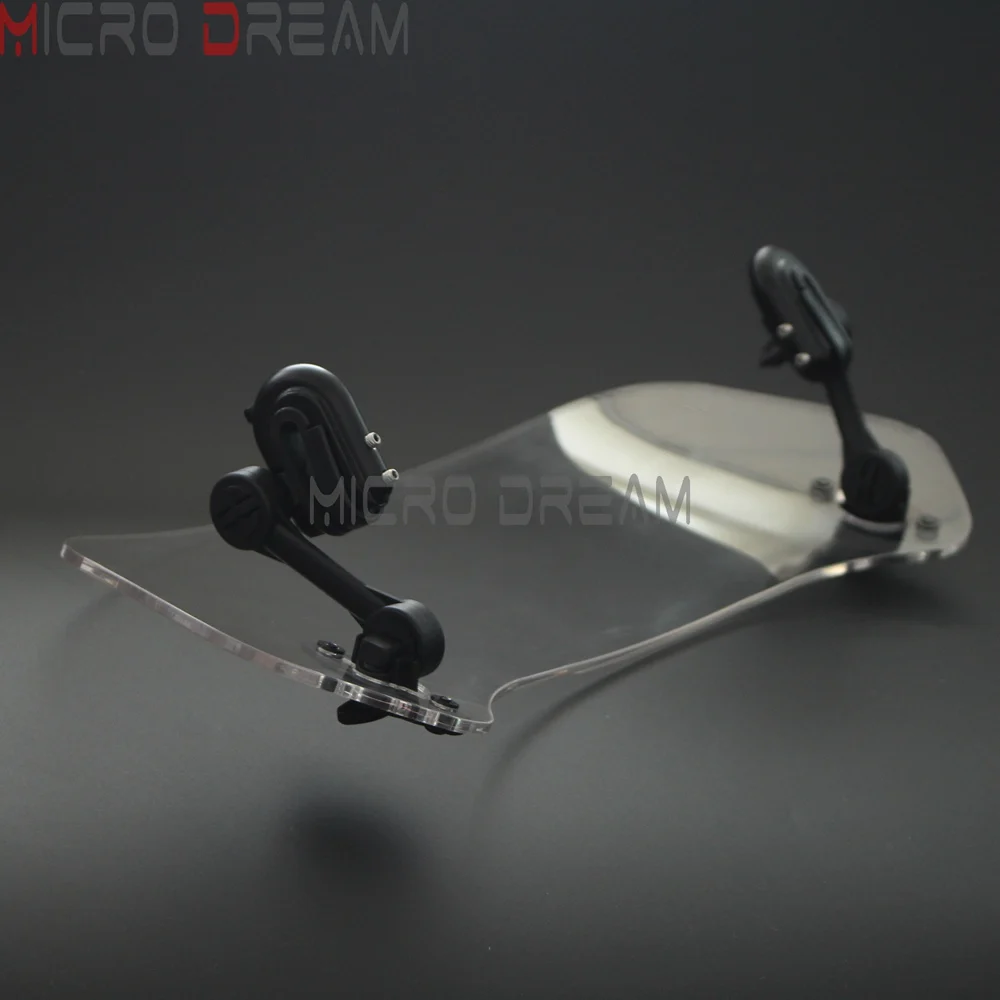 Регулируемый козырек на лобовое стекло мотоцикла для Suzuki M109R Honda XL700 Yamaha Scooter -