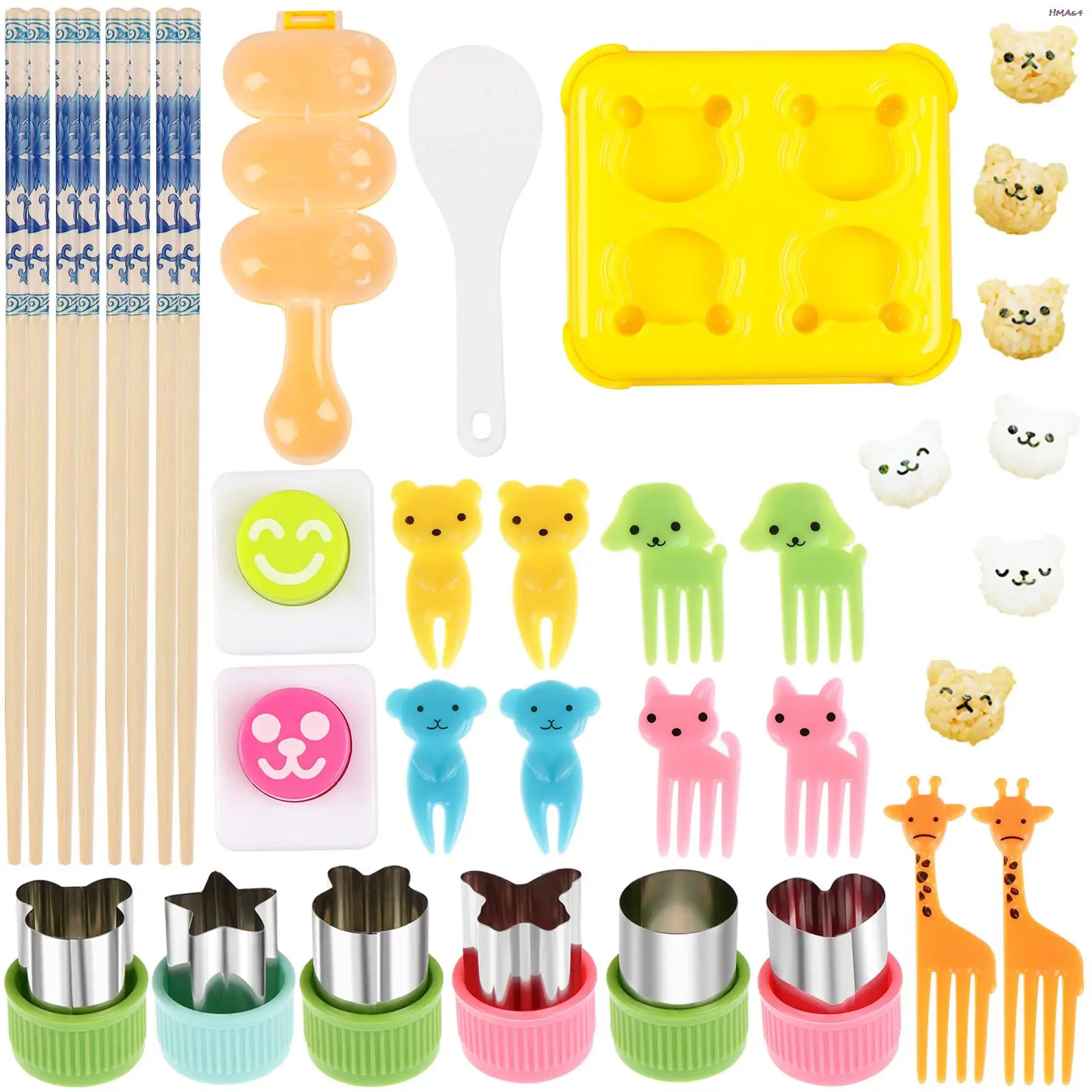 

Rice Ball Molds Sushi Rice Decorating Mold With 1 PCS Rice Ball Maker Shake 1 PC