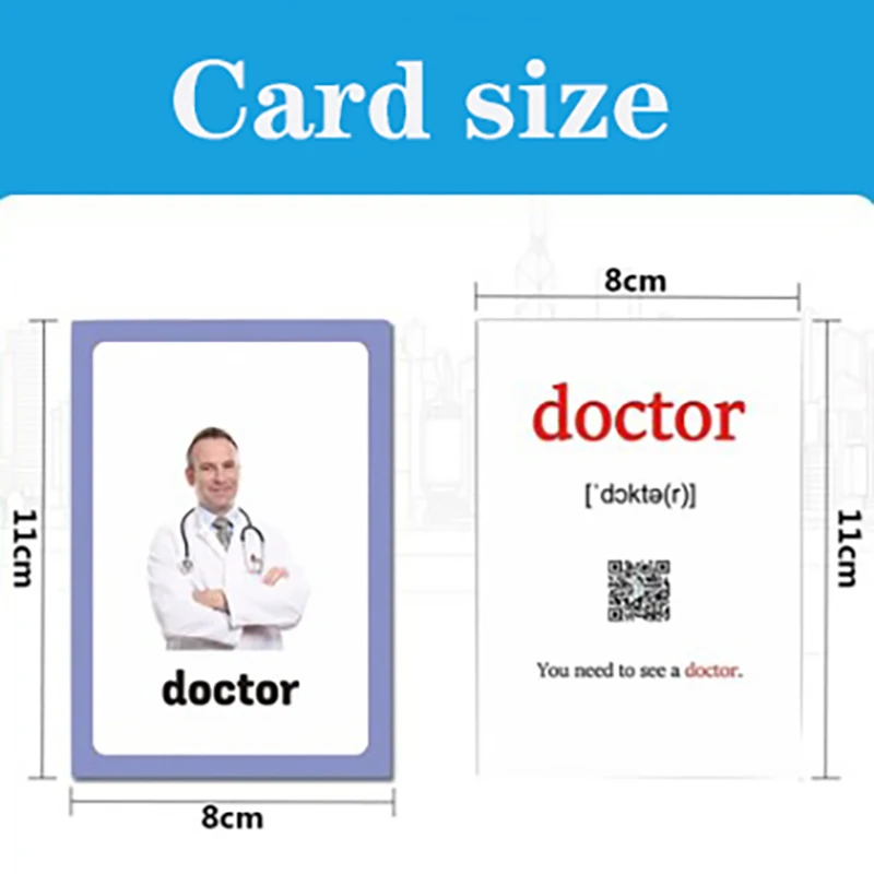 

English Fruit/animal Body Part Type Word Card Children Enlightenment Literacy Card Flash Card Baby Early Education English Card