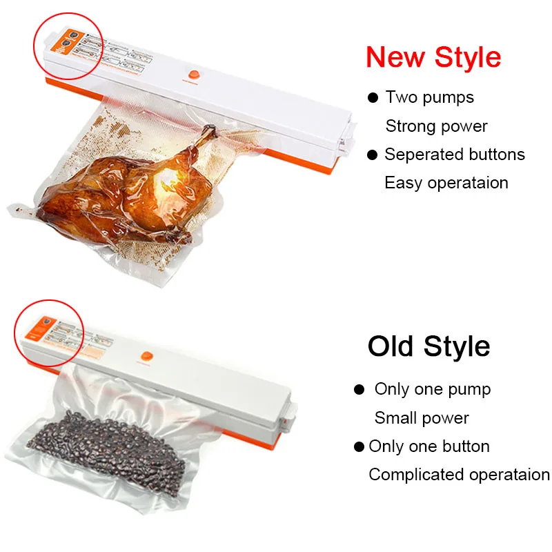 Мощный вакуумный упаковщик с двойным насосом для пищевых продуктов Вакуумная