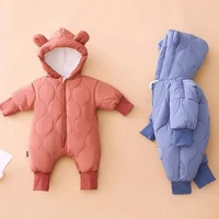 2 colors baby rompers long sleeve zipper hoodie bodysuits for newborn infant jumpsuits toddler warm one pieces jumpsuit coverall