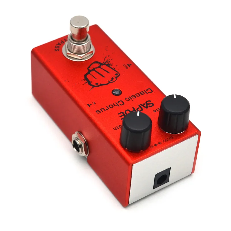 saphue elektrische gitarre klassische chorus pedal ratebreite knob wirkung pedal mini einzigen typ dc 9v true bypass free global shipping