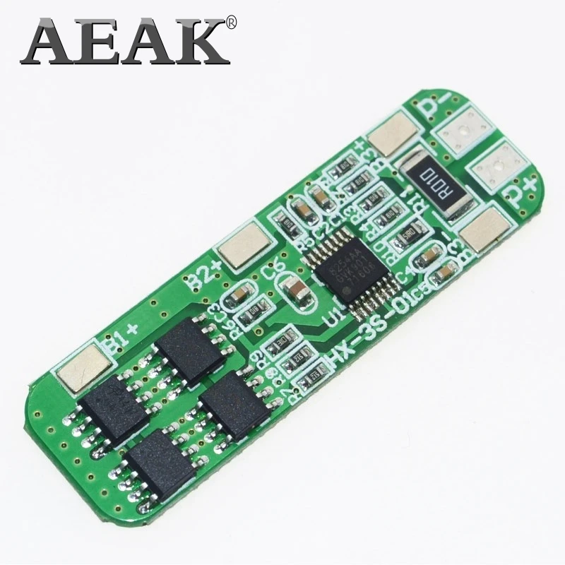 AEAK 1 шт. 3S 6A Защитная плата зарядного устройства для литий ионной батареи 18650