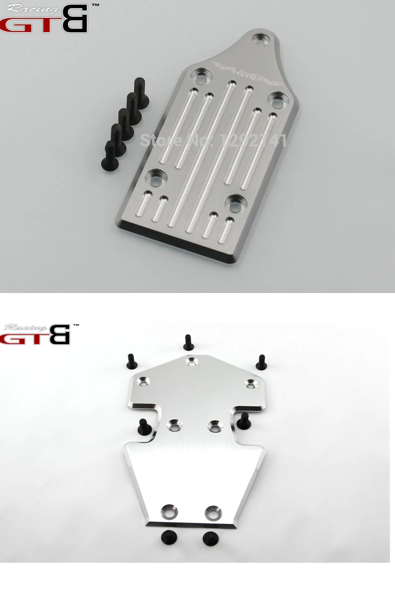 GTB racing Alloy Передняя противоскользящая пластина + задняя для 1/5 Rofun LT Losi 5T KMX2 RC