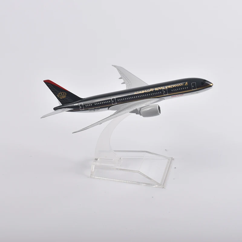 Модель самолета JASON TUTU 16 см Королевский иорданский Боинг 787 модель Литые