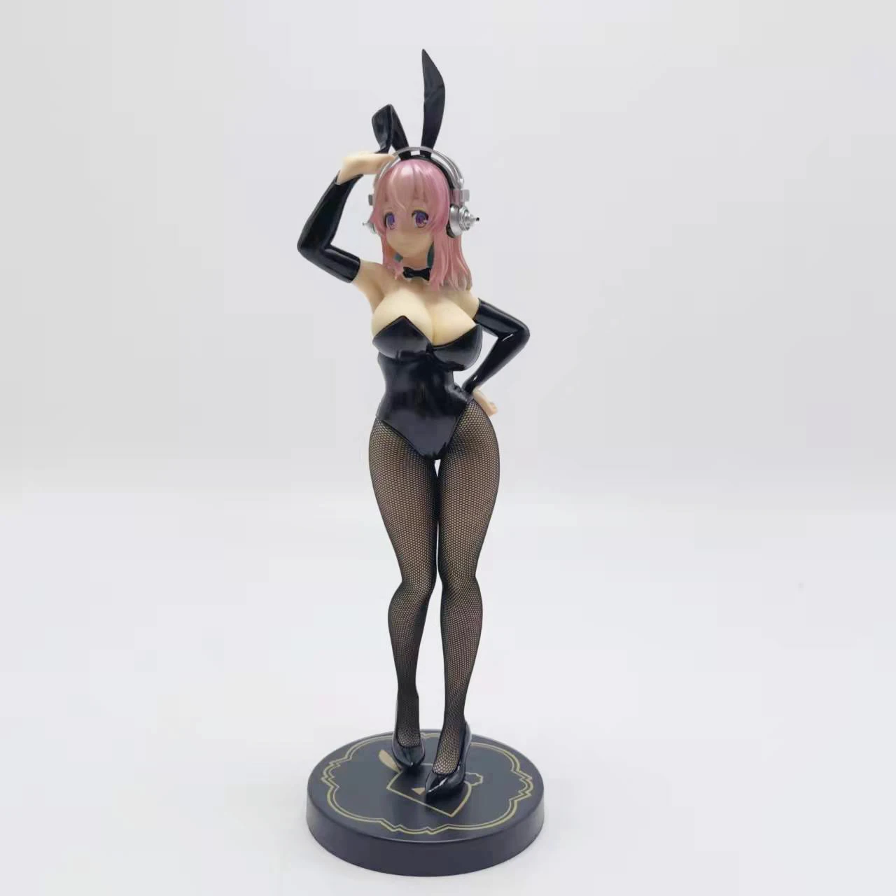 

Anime Super Sonico black Bunny ver. PVC Sexy Figure Model Toys 28cm