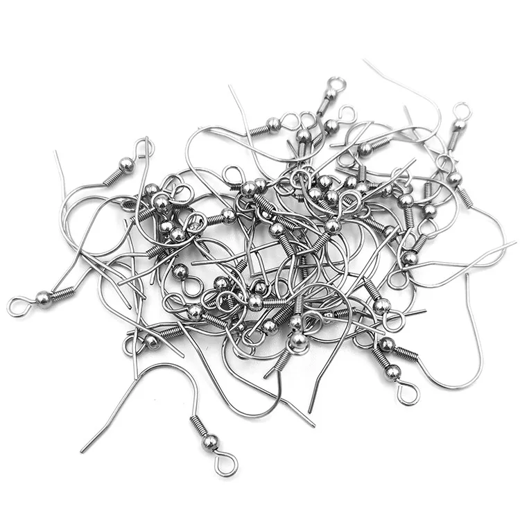 10 шт. новейший пружинный зажим из нержавеющей стали жемчужные застежки для ушей