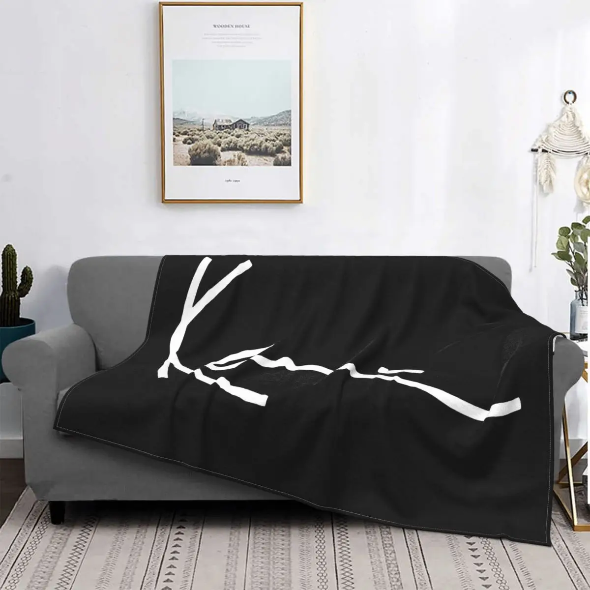 

Karl Kani Iconic Signature Selling Trend Pop Pattern Latest New Print Farmhouse Customiz Low Price Original Flannel Blanket