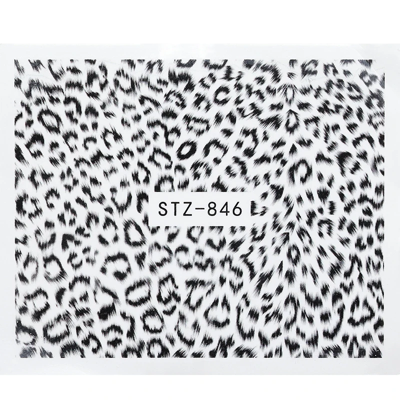 1 шт леопардовая печать наклейки фольги дизайн ногтей сексуальные амулеты лак