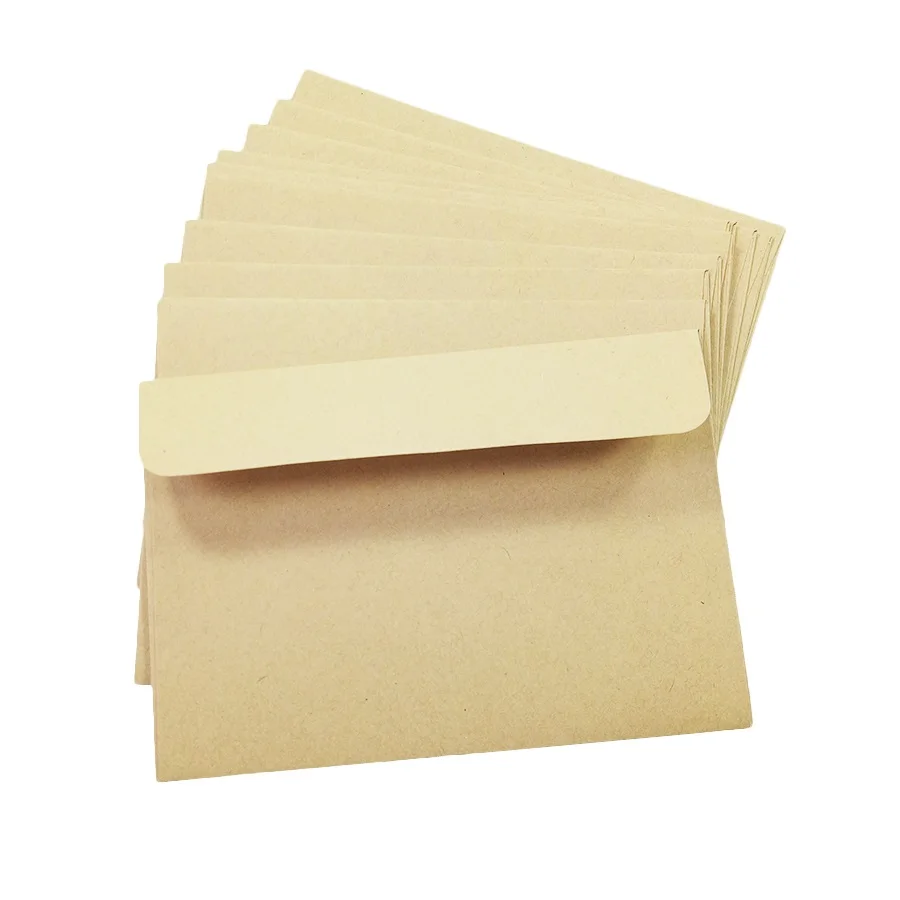 10Pcs/lot Red Black Kraft Paper Envelope Stationery Postcard Colorful | Дом и сад