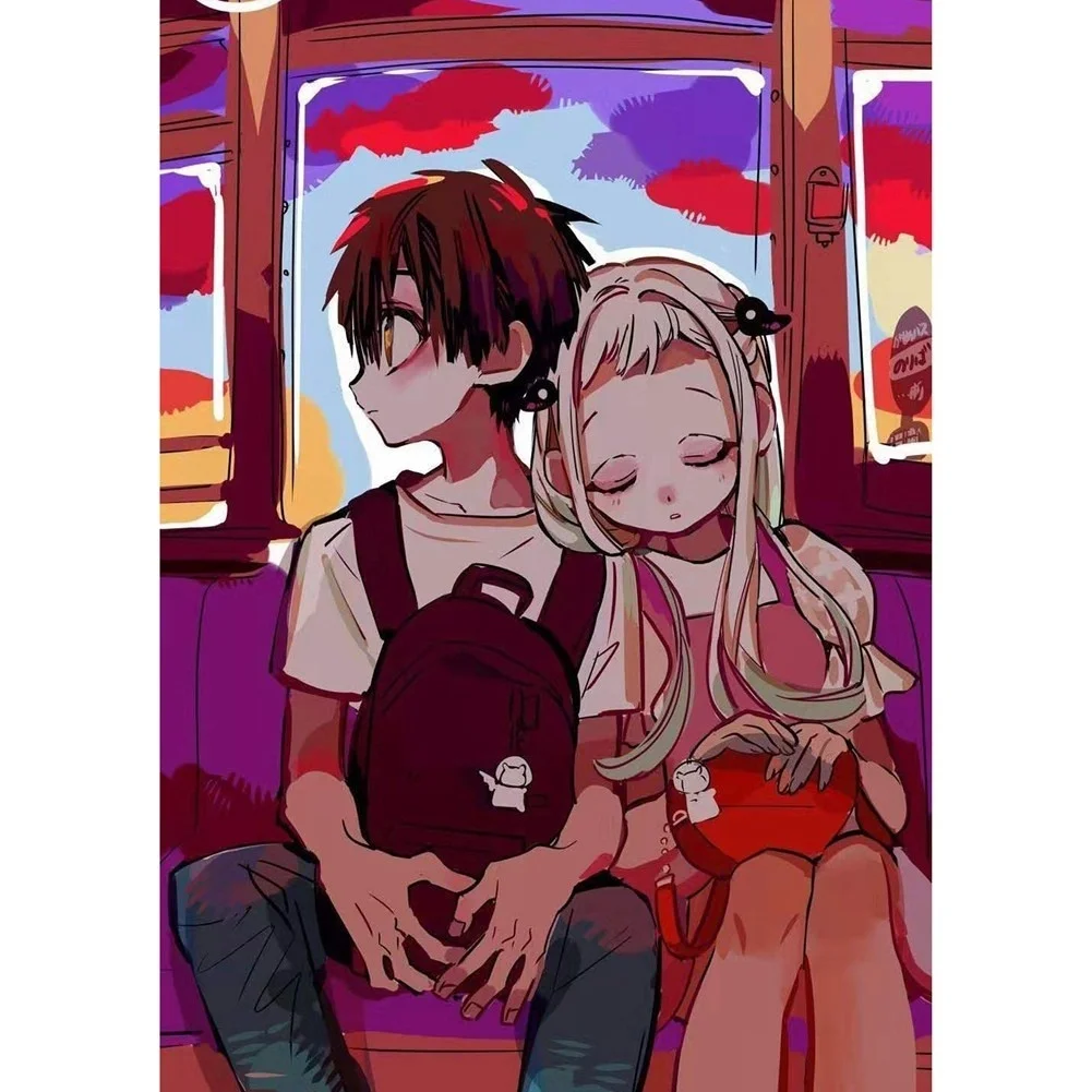 Короткая футболка с героями из японского аниме Туалет-Hanako-кун Jibaku Shounen наклейки
