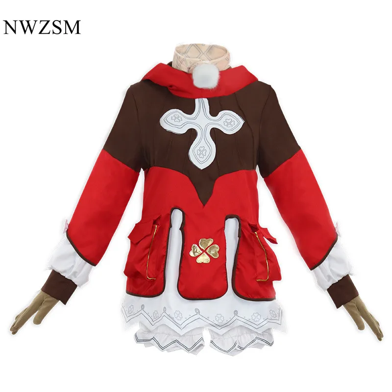 

Game Genshin Impact Klee Cosplay Costume bag Loli Party Outfit Uniform Women Halloween Carnival Costumes