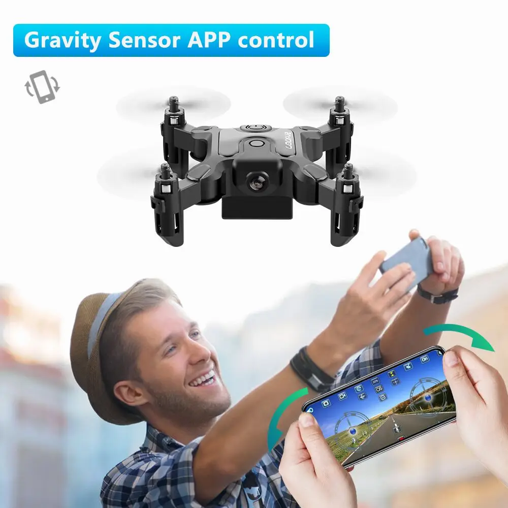 

New Mini Drone V2 1080P HD Camera WiFi Fpv Air Pressure Altitude Hold Foldable Quadcopter RC Drone Kid Toy GIft