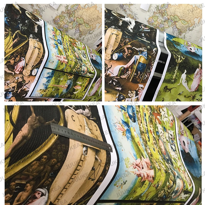 Ад по Босха HD детали Печать холст Картина Книги искусству Стены картинки для