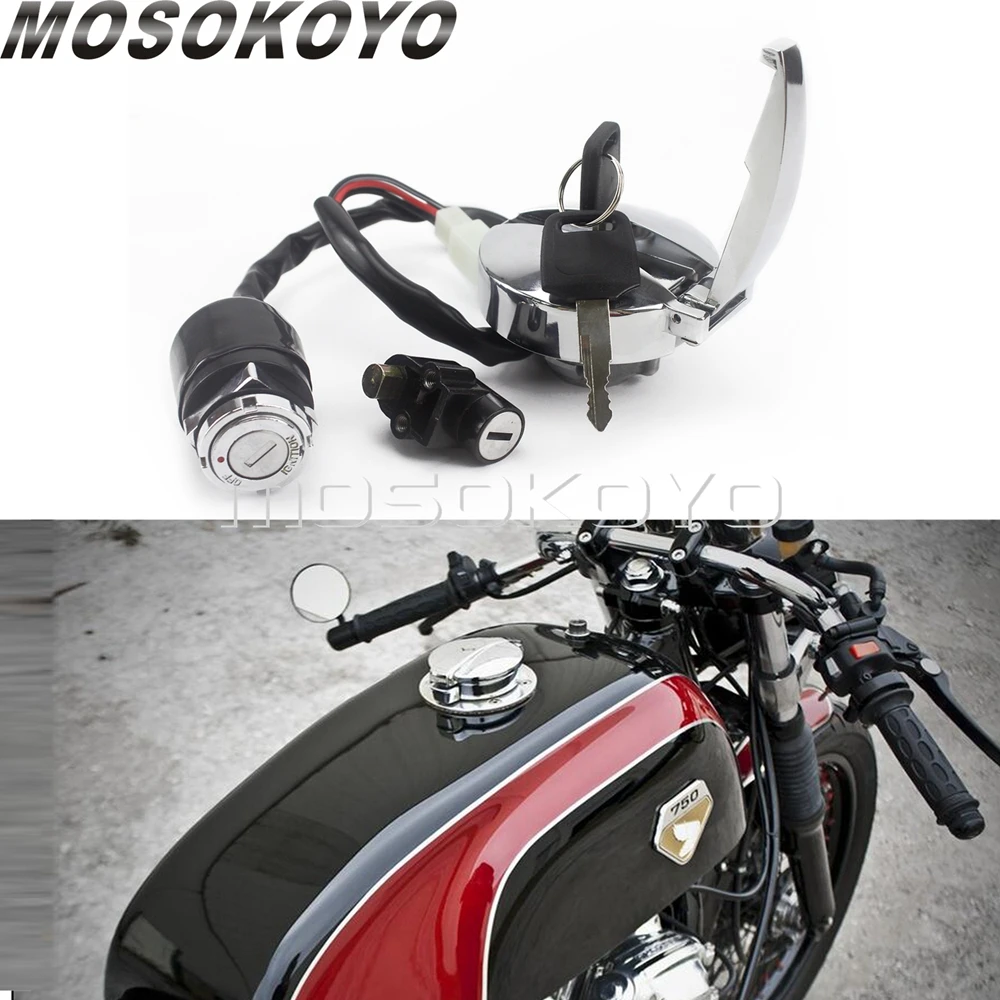 Мотоциклетный комплект замков для бензина Honda CB CM CL GL VLX CBT125 FL350R VF500F|Накладки и