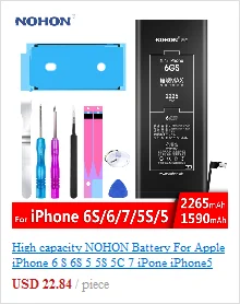 NOHON для samsung Galaxy S8 S6 S7 Edge батарея SM-G950F G920F G925F G930F G935F телефон большой емкости заменить Бесплатные инструменты