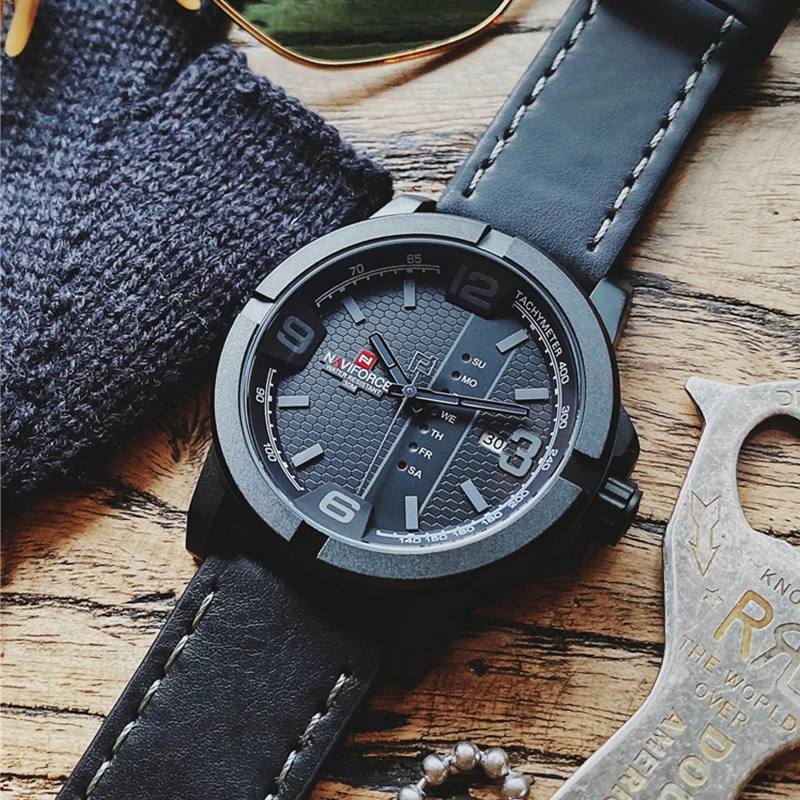 Часы наручные NAVIFORCE Мужские кварцевые люксовые Брендовые спортивные