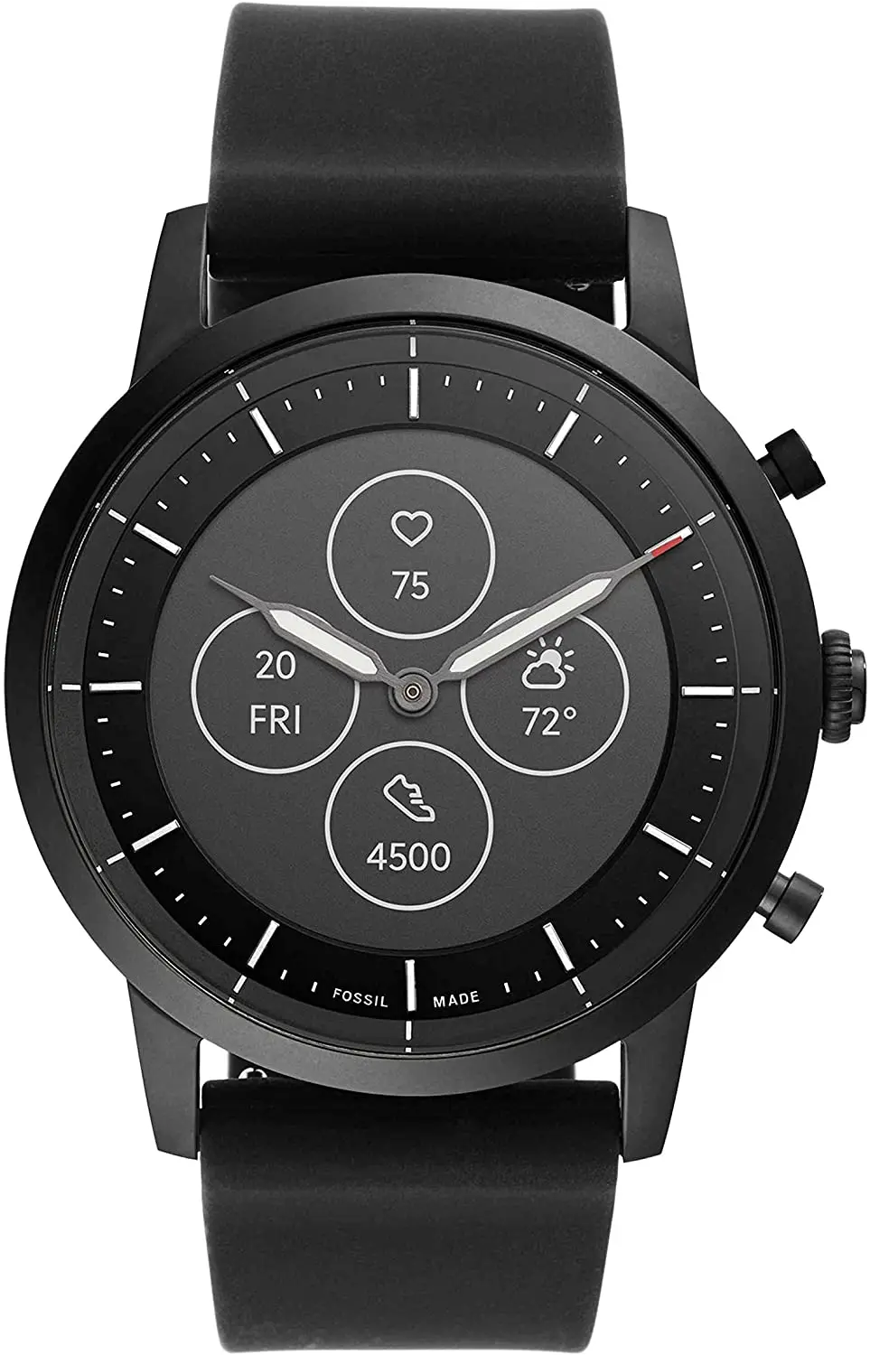 

Fossil Men's Collider Hybrid Smartwatch HR with Always-On Readout Display, Heart Rate, Activity Tracking, Smartphone