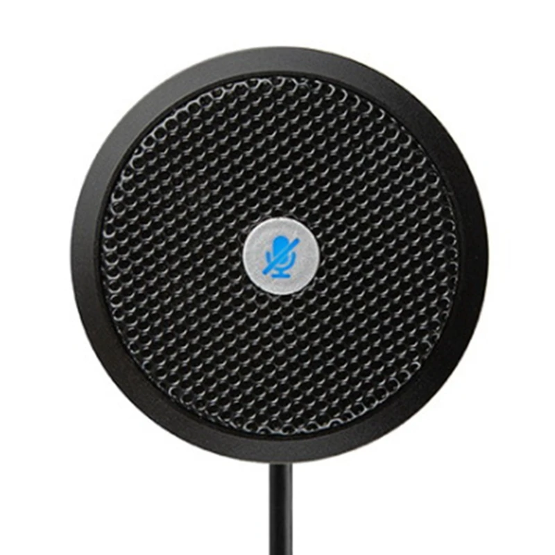 

USB Conference Microphone Omnidirectional One-Key Mute Plug and Play Compatible with Video Conference and Chat