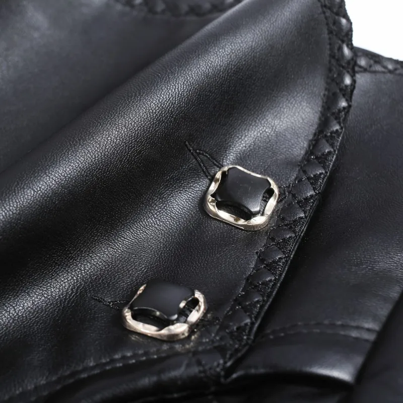 

New Casual Shorts Women Autumn Winter Korean Slim PU Faux Leather Shorts Ladies High Waist Button Large Size Bottom Female