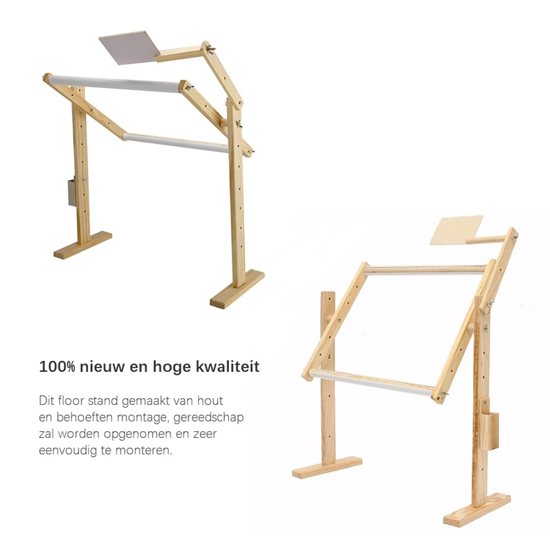 

Adjustment Solid Wooden Frames Tabletop Crossstitch Embroidery Floor Stand for Needlework Sewing Handmade Tools