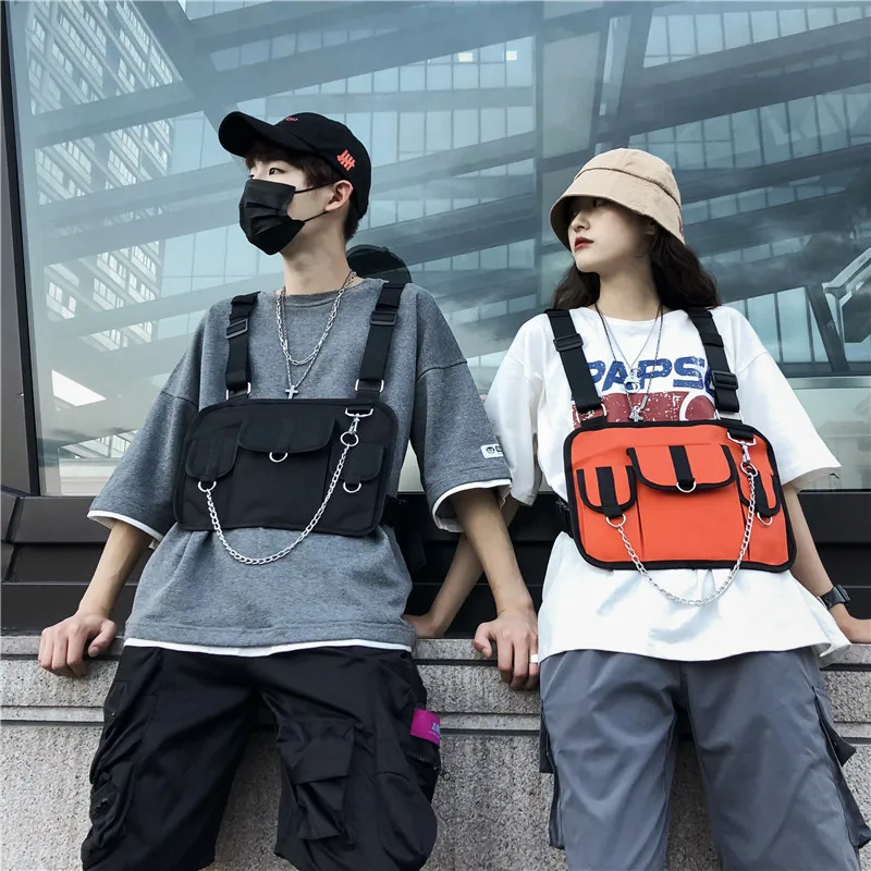 Уличная нагрудная сумка для мужчин функциональный тактический жилет сумочка в