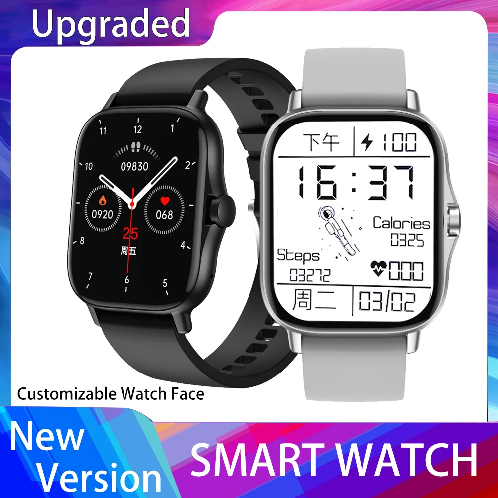 

2021 Smart Watch Full Screen Fitness Tracker Heart Rate Blood Pressure Bluetooth Call Multi Sports Smartwatch for Men Women