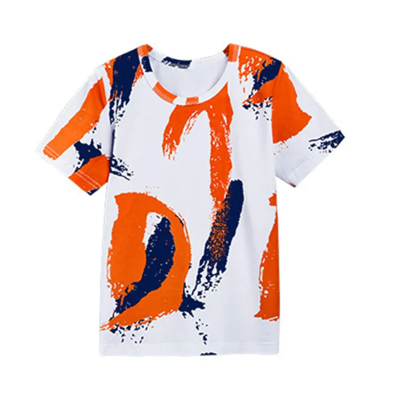 Модные футболки для мальчиков Детская летняя одежда футболка с короткими