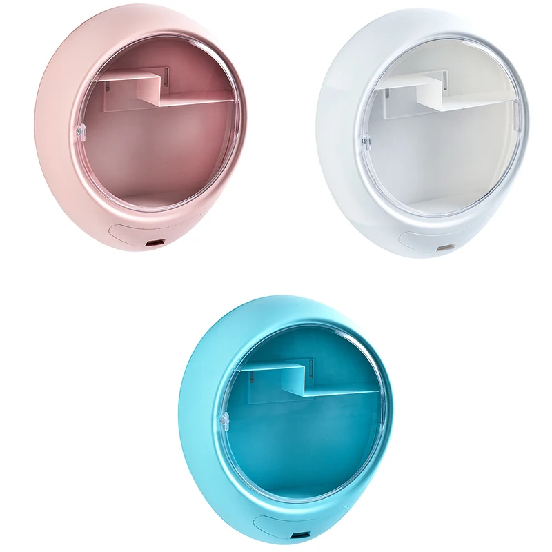 

Punch-Free Bathroom Cosmetic Storage Box With Drawer Wall-Mounted Rack