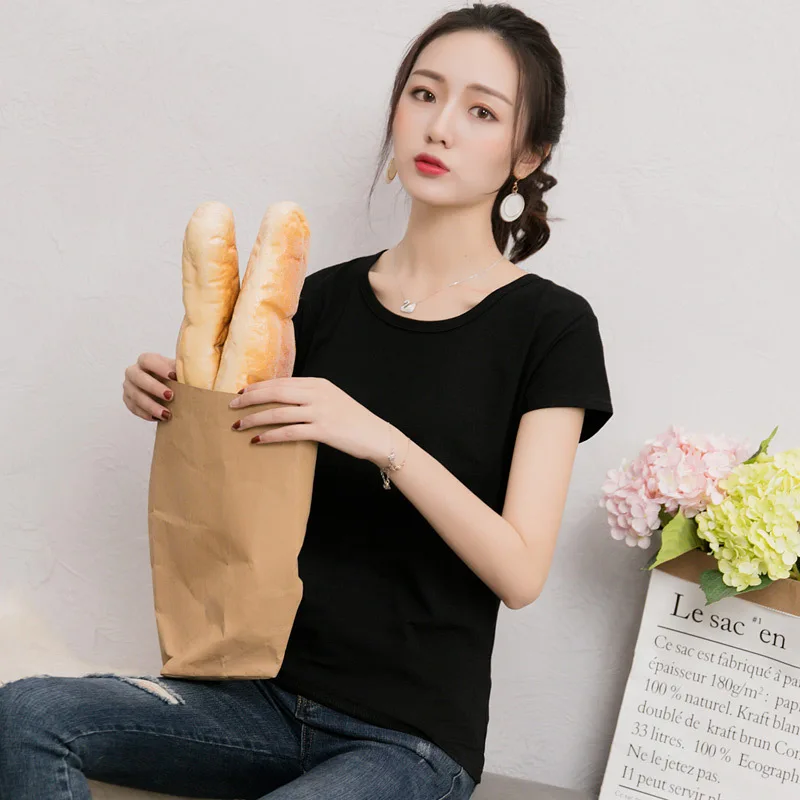 

Classic summer high-quality casual short-sleeved breathable women's soft T-shirt