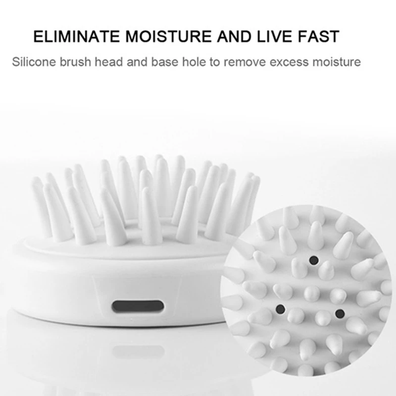 

1Pcs Glass Shell Palette Nail Palette Crystal Palette & 6Pcs Silicone Head Body Shampoo Scalp Massage Brush