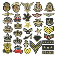33pcspack combination embroidered patches for clothing jacket t shirt iron on badge stickers diy hat bag crafts accessories