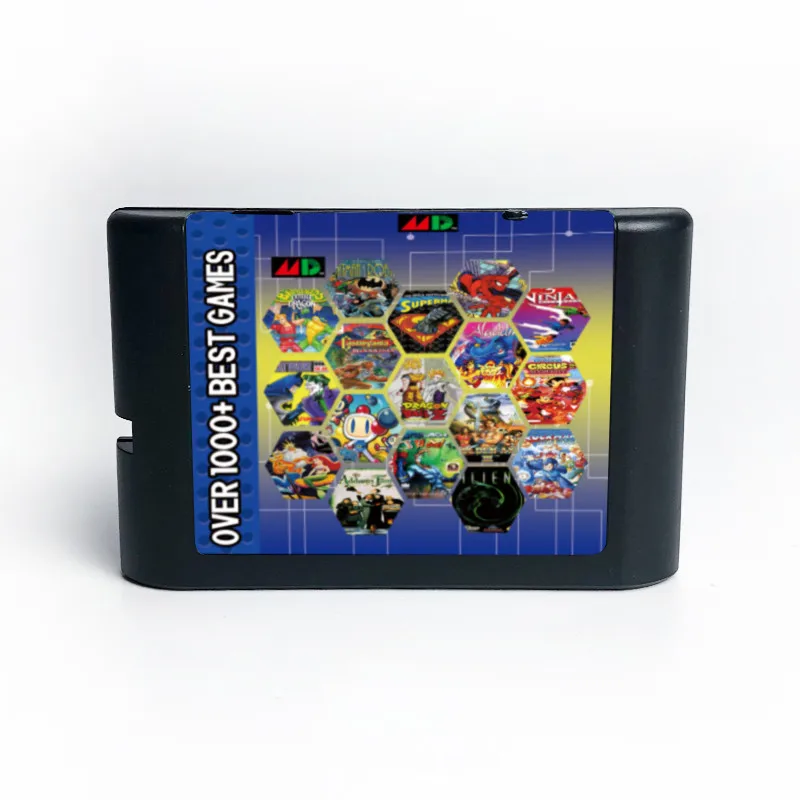 Картридж для SEGA GENESIS MegaDrive картридж 1000 в 1 | Электроника