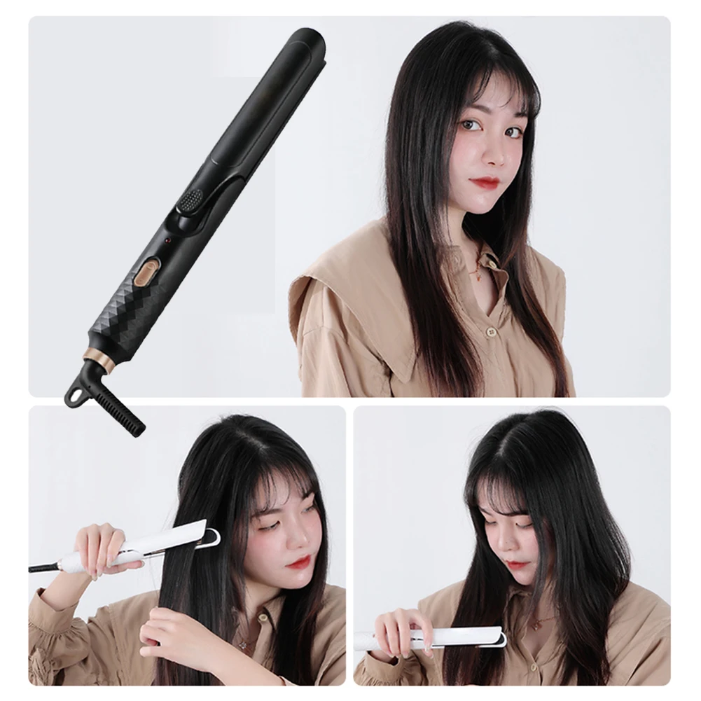

Hair Straightener Curling Bar Straight Roll 2 in 1 Splint Perm Portable Electric Curling Iron Air Bangs Practical Device