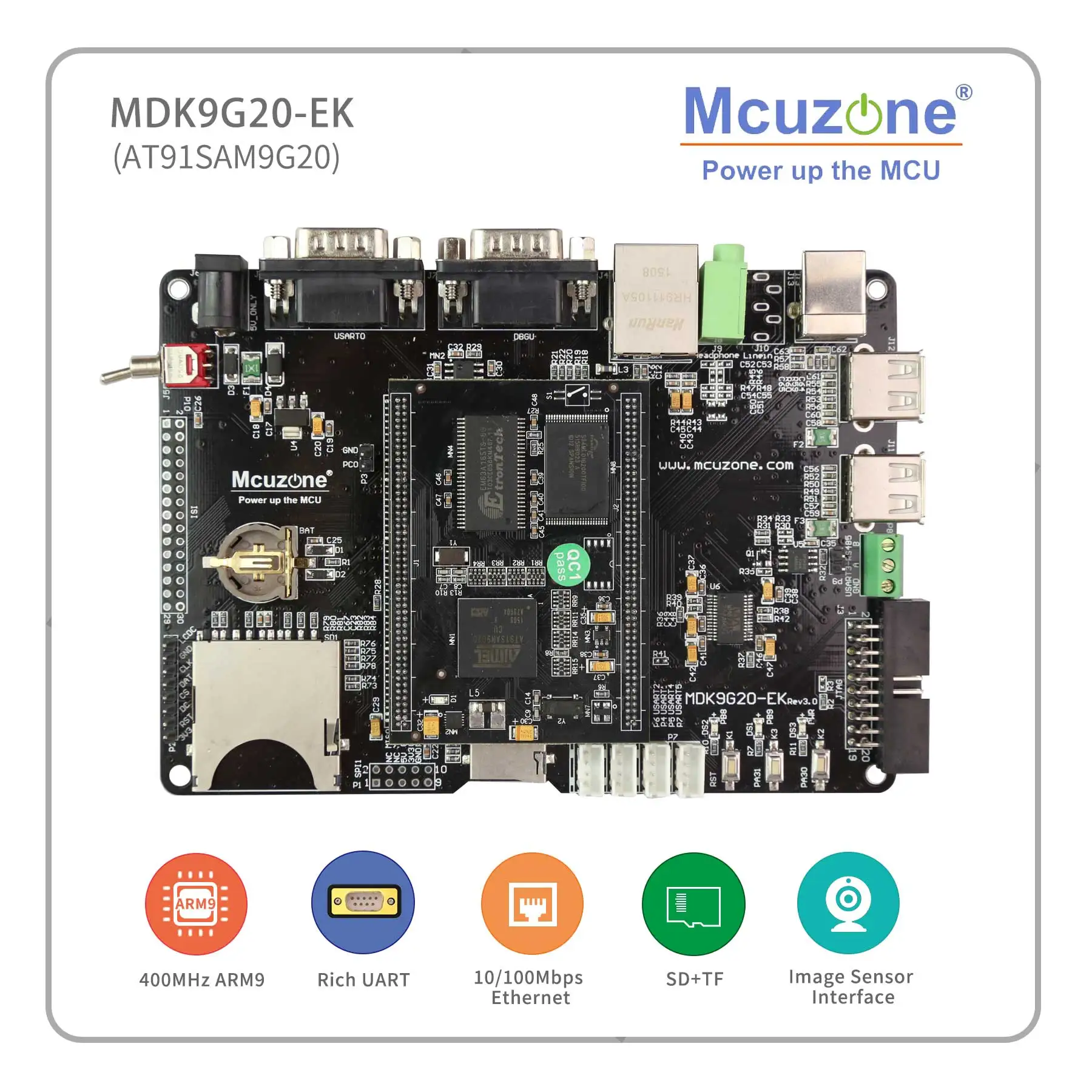 MDK9G20-EK AT91SAM9G20 ARM9 ,ATMEL MCIROCHIP 400MHz sam9g20 9G20 Remote Controlle IoT GateWay