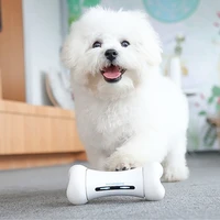 dog interactive toys smart pet emotional bone toy pet supplies smart crazy bone dog chew toy silicone wheels remote control